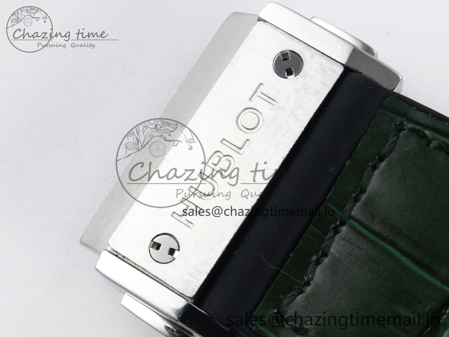 Fusion Bang 42mm HBF 1:1 Best Edition Green Dial on Green Leather Strap A Soft 6675
