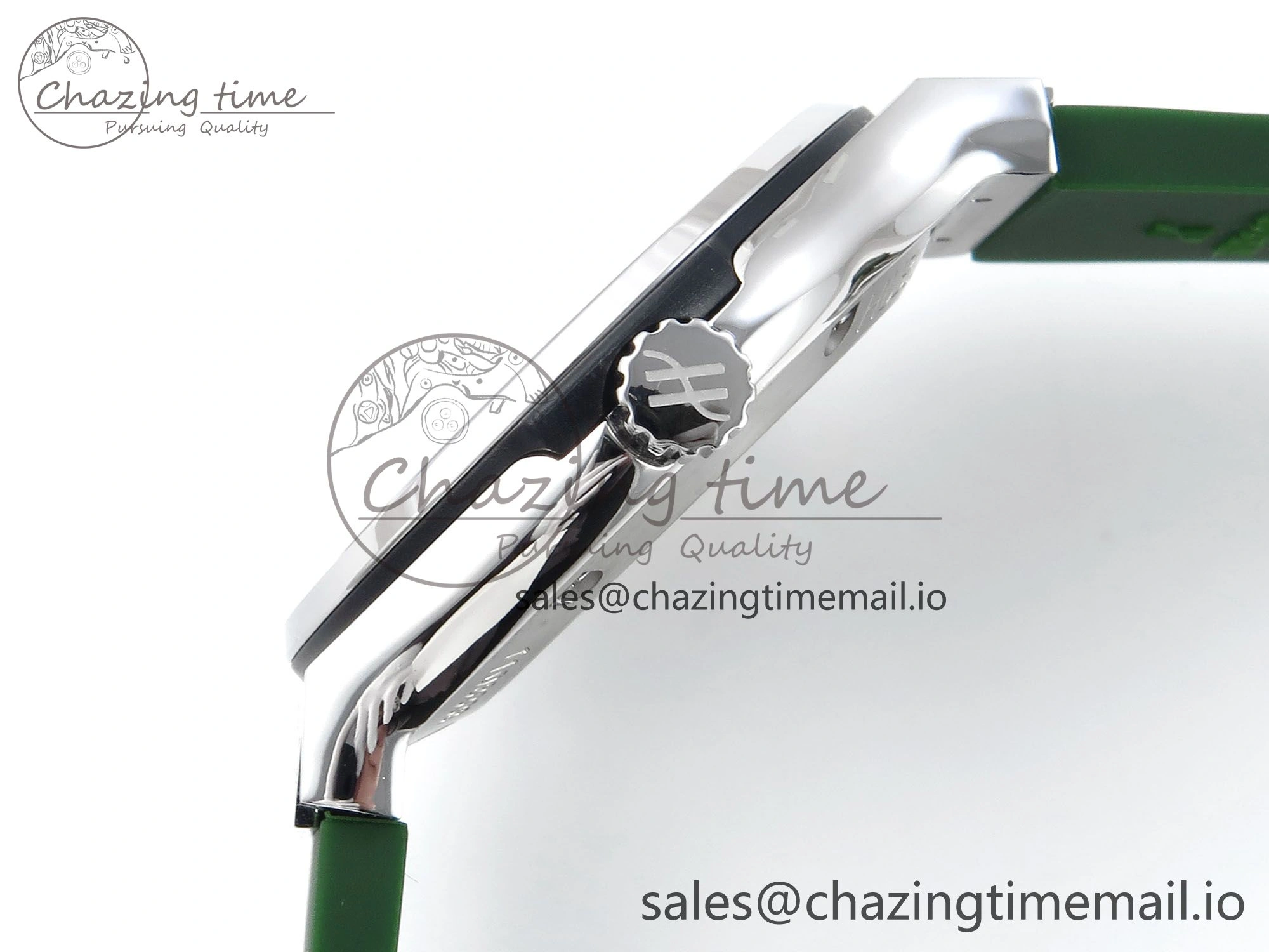 Bright Fusion Bang 42mm HBF 1:1 Best Edition Green Dial on Green Rubber Strap A 6691