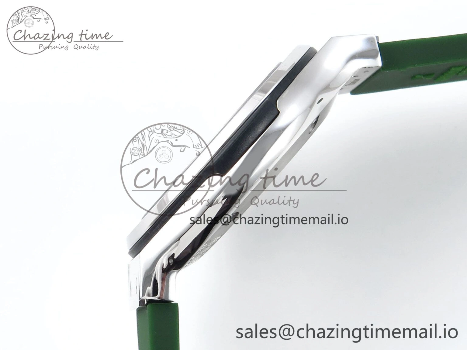 Bright Fusion Bang 42mm HBF 1:1 Best Edition Green Dial on Green Rubber Strap A 6691
