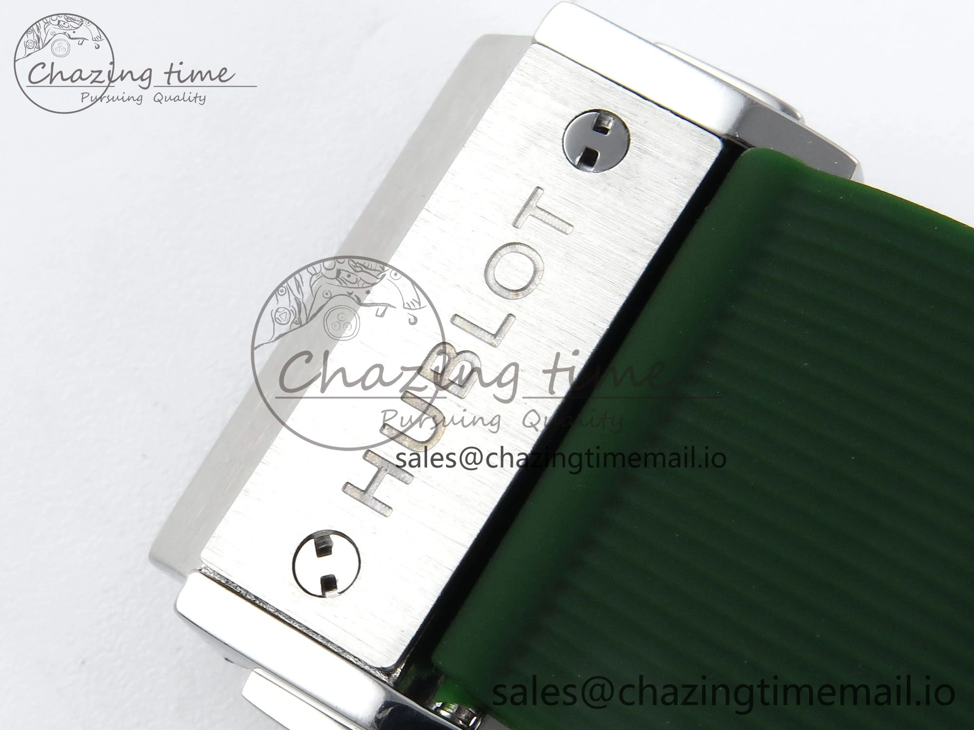 Bright Fusion Bang 42mm HBF 1:1 Best Edition Green Dial on Green Rubber Strap A 6691
