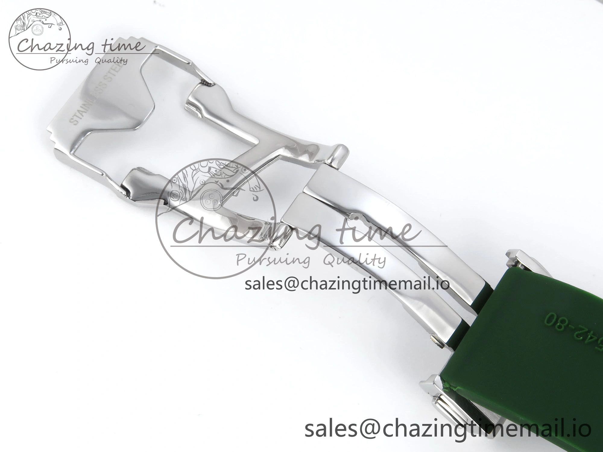 Bright Fusion Bang 42mm HBF 1:1 Best Edition Green Dial on Green Rubber Strap A 6691