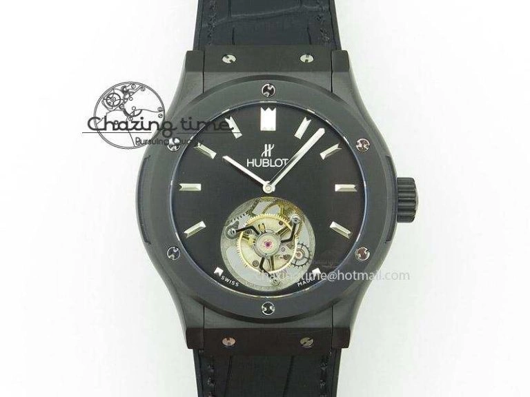 QuickDry Fusion DLC Black Dial Flying Tourbillion 6987