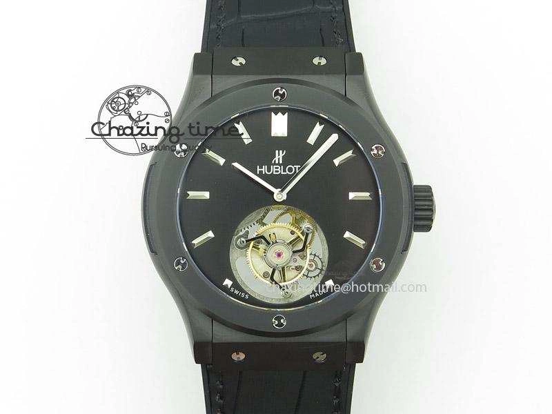 QuickDry Fusion DLC Black Dial Flying Tourbillion 6987