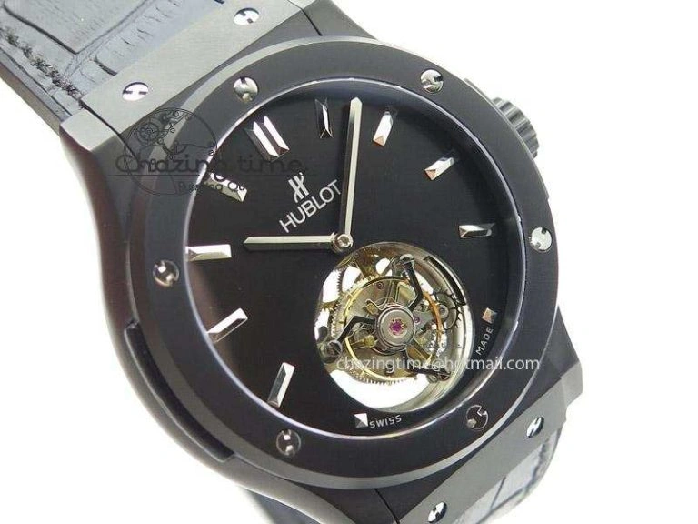 QuickDry Fusion DLC Black Dial Flying Tourbillion 6987