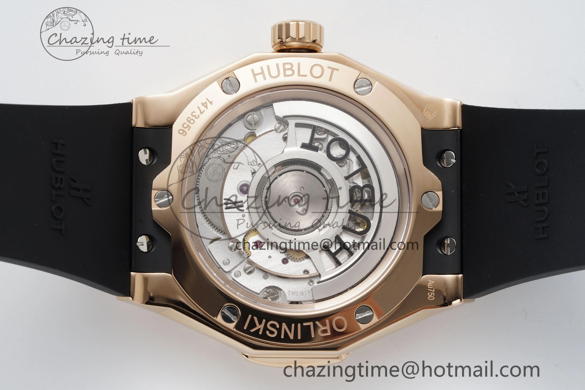 Fusion Orlinski RG APSF 1:1 Best Edtion Black Faceted Dial Diamonds Bezel on Black Rubber Strap A SoftTouch 6748