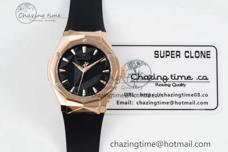 GoAnywhere Fusion Orlinski RG APSF 1:1 Best Edtion Black Faceted Dial on Black Rubber Strap A 6767