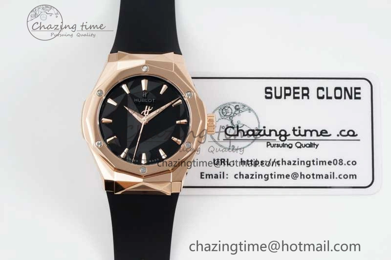 GoAnywhere Fusion Orlinski RG APSF 1:1 Best Edtion Black Faceted Dial on Black Rubber Strap A 6767
