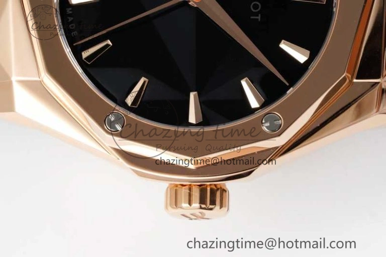 GoAnywhere Fusion Orlinski RG APSF 1:1 Best Edtion Black Faceted Dial on Black Rubber Strap A 6767