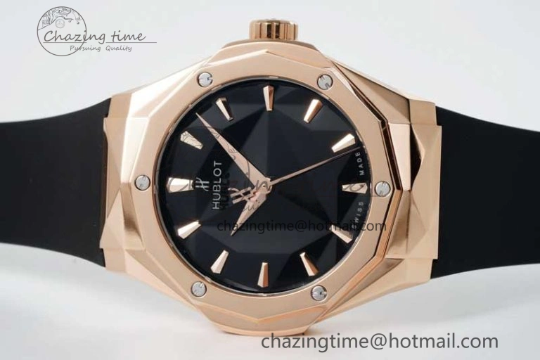 GoAnywhere Fusion Orlinski RG APSF 1:1 Best Edtion Black Faceted Dial on Black Rubber Strap A 6767