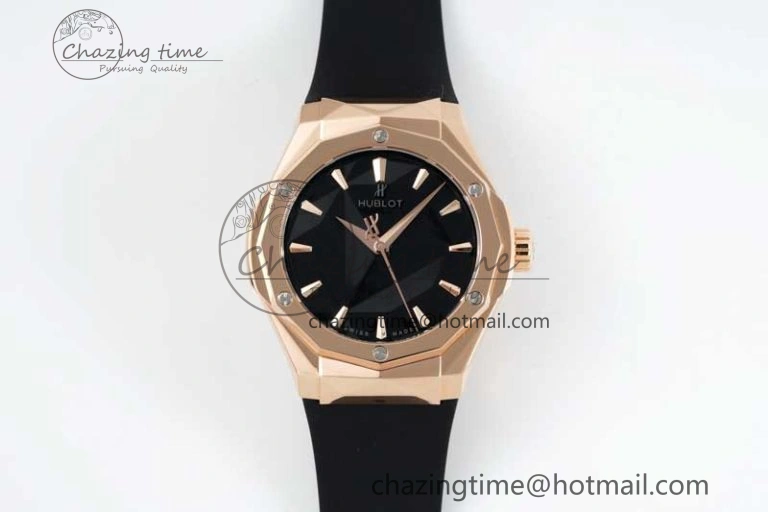 GoAnywhere Fusion Orlinski RG APSF 1:1 Best Edtion Black Faceted Dial on Black Rubber Strap A 6767