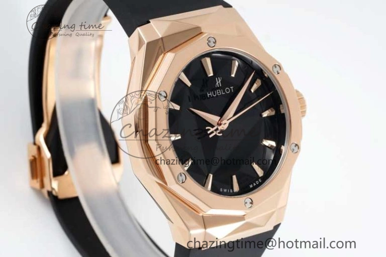 GoAnywhere Fusion Orlinski RG APSF 1:1 Best Edtion Black Faceted Dial on Black Rubber Strap A 6767