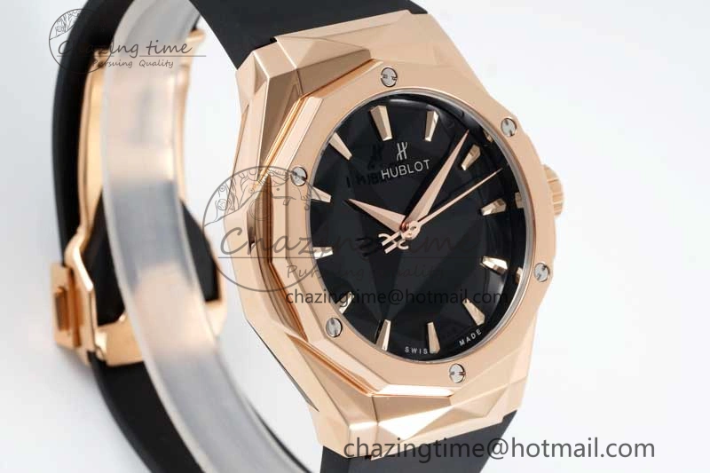 GoAnywhere Fusion Orlinski RG APSF 1:1 Best Edtion Black Faceted Dial on Black Rubber Strap A 6767