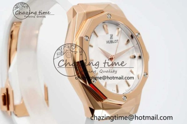 Affordable Fusion Orlinski RG APSF 1:1 Best Edtion White Faceted Dial on White Rubber Strap A 6760
