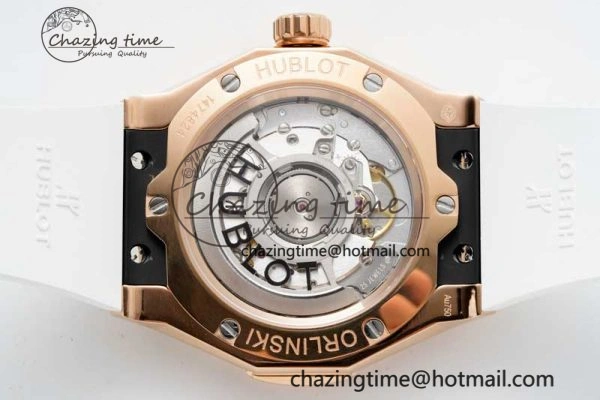 Affordable Fusion Orlinski RG APSF 1:1 Best Edtion White Faceted Dial on White Rubber Strap A 6760