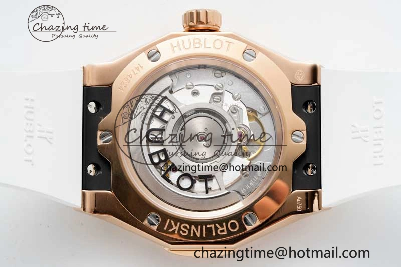 Affordable Fusion Orlinski RG APSF 1:1 Best Edtion White Faceted Dial on White Rubber Strap A 6760