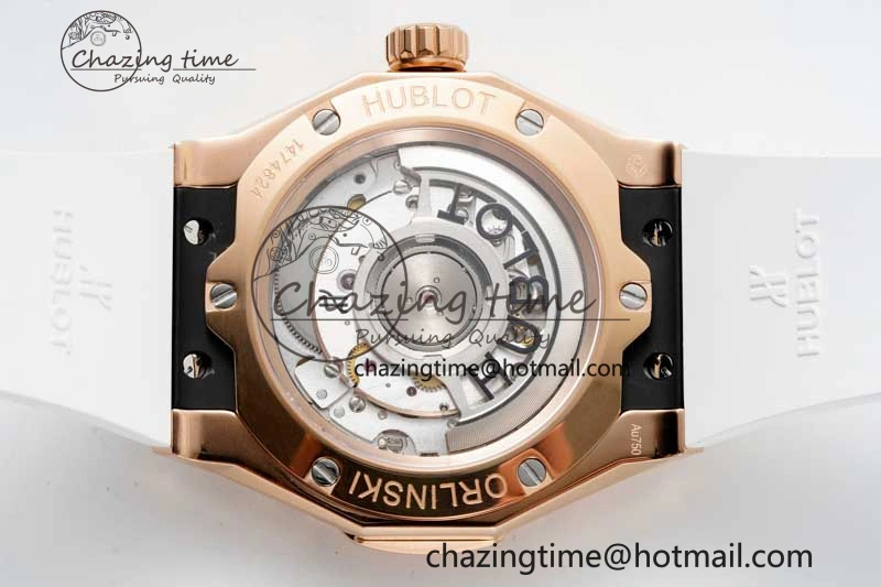 Affordable Fusion Orlinski RG APSF 1:1 Best Edtion White Faceted Dial on White Rubber Strap A 6760