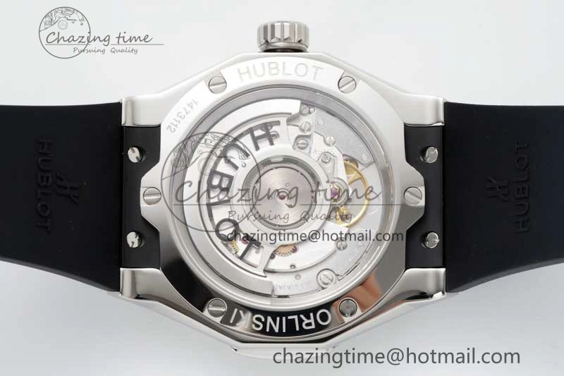 Fusion Orlinski SS APSF 1:1 Best Edtion Black Faceted Dial on Black Rubber Strap A Efficient 6770