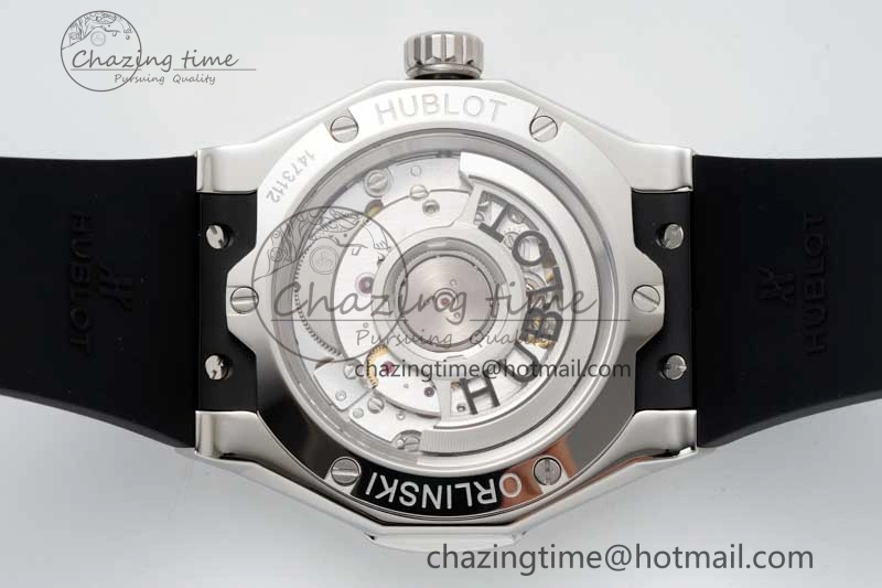 Fusion Orlinski SS APSF 1:1 Best Edtion Black Faceted Dial on Black Rubber Strap A Efficient 6770