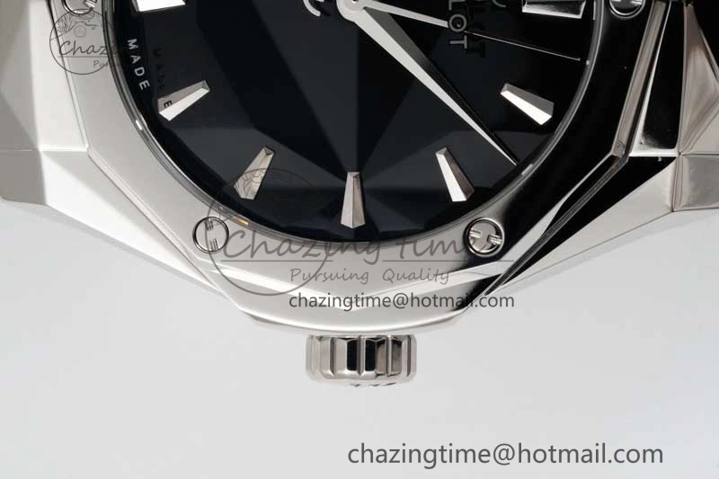 Fusion Orlinski SS APSF 1:1 Best Edtion Black Faceted Dial on Black Rubber Strap A Efficient 6770