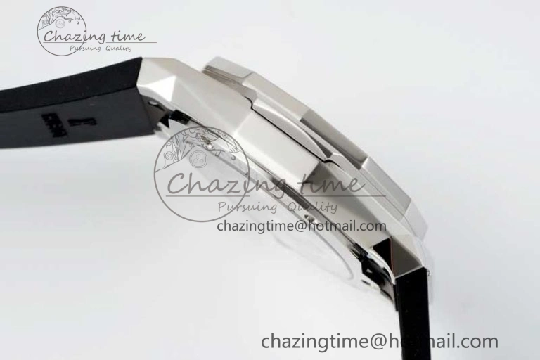 Fusion Orlinski SS APSF 1:1 Best Edtion Black Faceted Dial on Black Rubber Strap A Efficient 6770