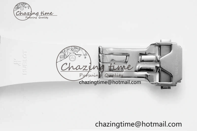 Effortless Fusion Orlinski SS APSF 1:1 Best Edtion White Faceted Dial on White Rubber Strap A 6759