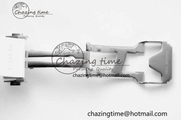 Effortless Fusion Orlinski SS APSF 1:1 Best Edtion White Faceted Dial on White Rubber Strap A 6759