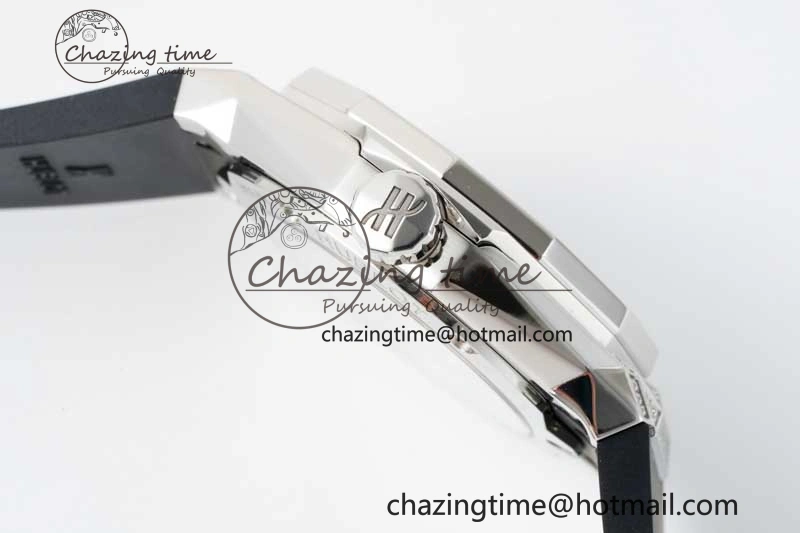 Sleek Fusion Orlinski SS Full Diamonds APSF 1:1 Best Edtion Black Faceted Dial on Black Rubber Strap A 6761