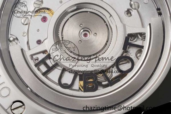 Sleek Fusion Orlinski SS Full Diamonds APSF 1:1 Best Edtion Black Faceted Dial on Black Rubber Strap A 6761