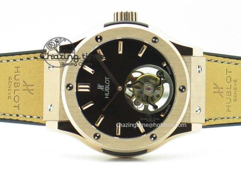 Fusion RG Black Dial Flying Tourbillion On Gummy Strap Affordable 6977