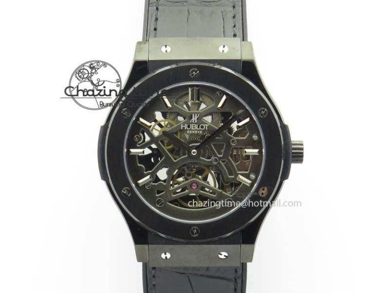 Fusion RG Black Dial Flying Tourbillion On Gummy Strap Affordable 6977
