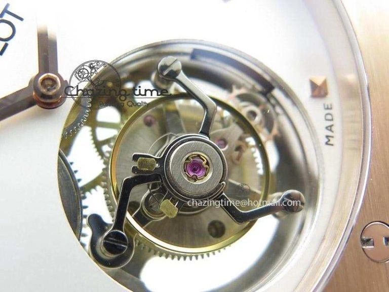 Cozy Fusion RG White Dial Flying Tourbillion On Gummy Strap 6984