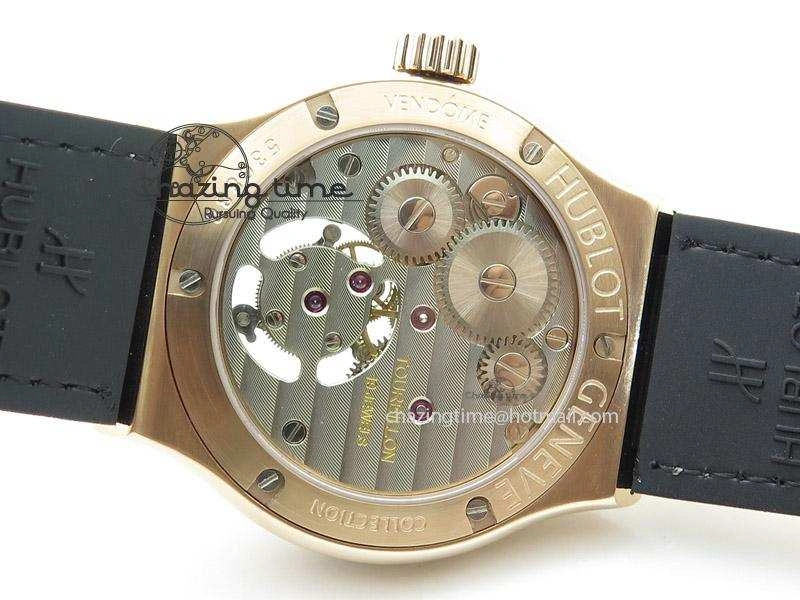 Cozy Fusion RG White Dial Flying Tourbillion On Gummy Strap 6984