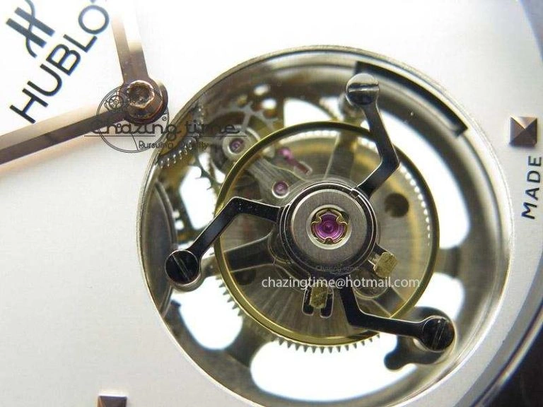 Fusion RG White Dial Flying Tourbillion On Gummy Strap Colorful 6979
