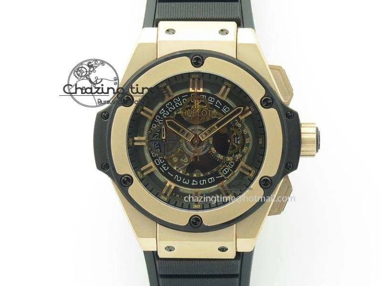 Fusion RG White Dial Flying Tourbillion On Gummy Strap Colorful 6979