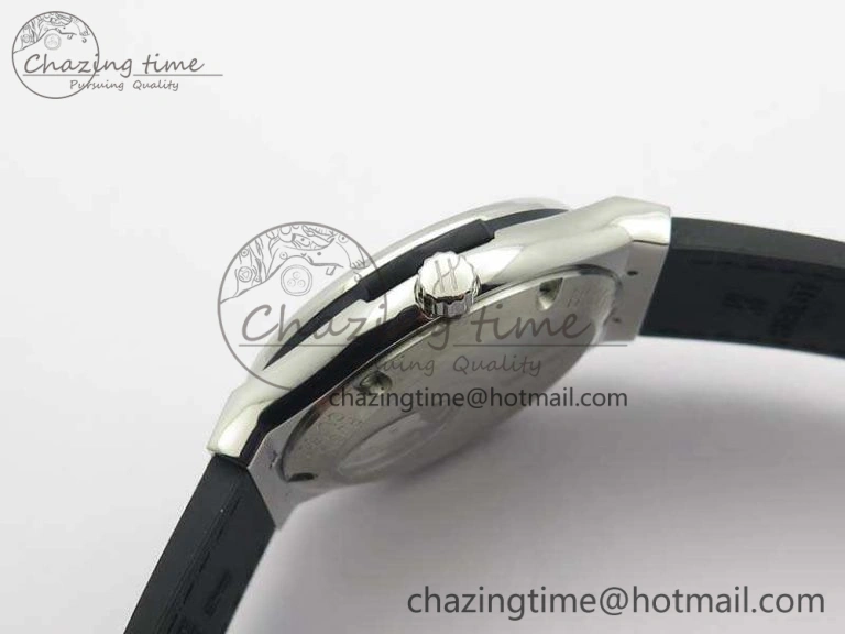 SmoothTexture Fusion Real Tourbillon 45mm SS TF Best Edition Black Dial On Gummy Strap 6947