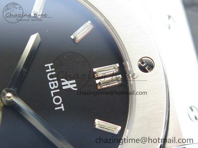 SmoothTexture Fusion Real Tourbillon 45mm SS TF Best Edition Black Dial On Gummy Strap 6947