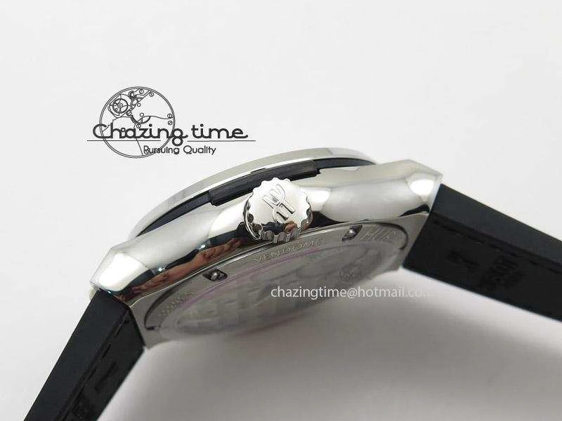 GoAnywhere Fusion SS Black Dial Flying Tourbillion On Gummy Strap 6986