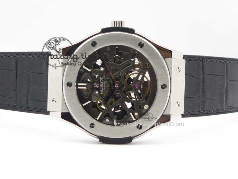 Resilient Fusion Tourbillon 45mm TF Best Edition Skeleton Dial On Black Gummy Strap A23J 6970