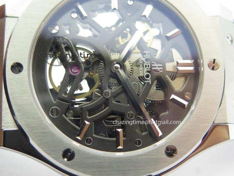 Resilient Fusion Tourbillon 45mm TF Best Edition Skeleton Dial On Black Gummy Strap A23J 6970