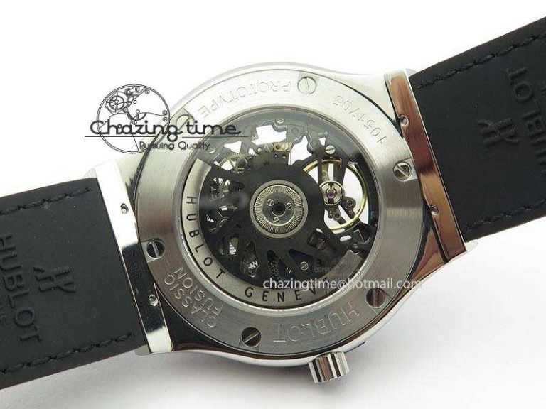 Resilient Fusion Tourbillon 45mm TF Best Edition Skeleton Dial On Black Gummy Strap A23J 6970