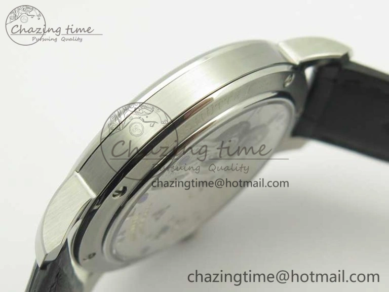 Upgraded Regulator SS MK Best Edition White Dial Roman Markers Red on Black Leather Strap A23J 4170
