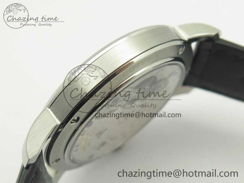 Upgraded Regulator SS MK Best Edition White Dial Roman Markers Red on Black Leather Strap A23J 4170