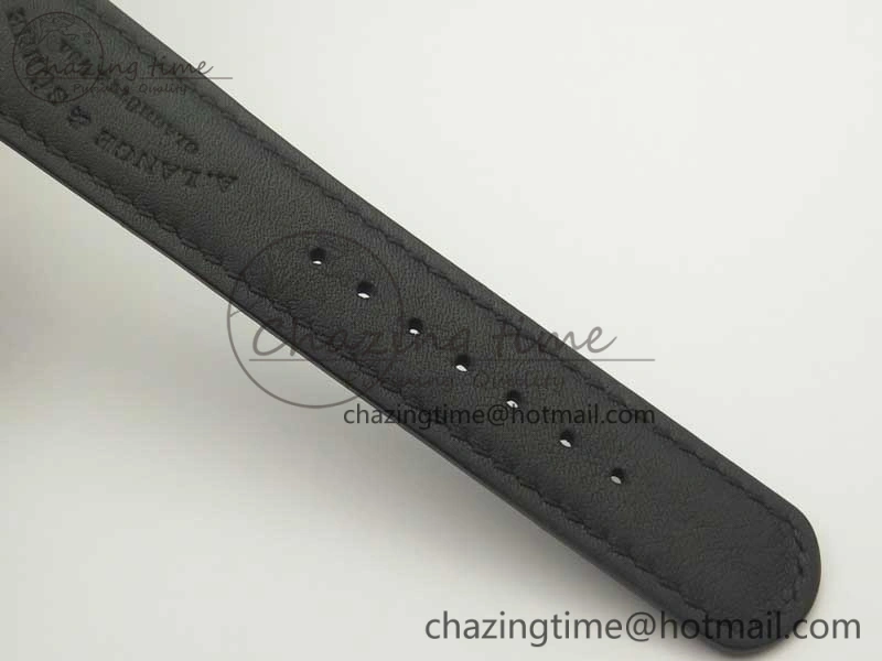 Upgraded Regulator SS MK Best Edition White Dial Roman Markers Red on Black Leather Strap A23J 4170