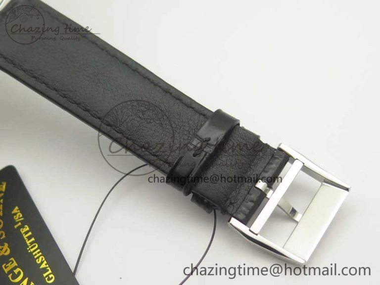 Upgraded Regulator SS MK Best Edition White Dial Roman Markers Red on Black Leather Strap A23J 4170