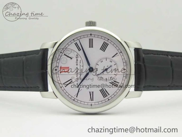 Upgraded Regulator SS MK Best Edition White Dial Roman Markers Red on Black Leather Strap A23J 4170
