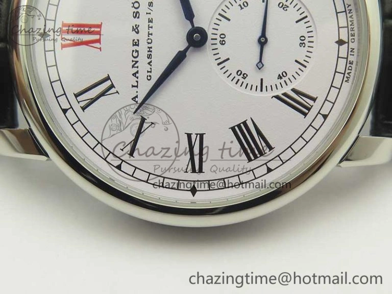 Upgraded Regulator SS MK Best Edition White Dial Roman Markers Red on Black Leather Strap A23J 4170