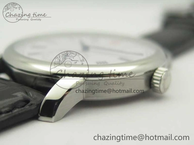 Upgraded Regulator SS MK Best Edition White Dial Roman Markers Red on Black Leather Strap A23J 4170