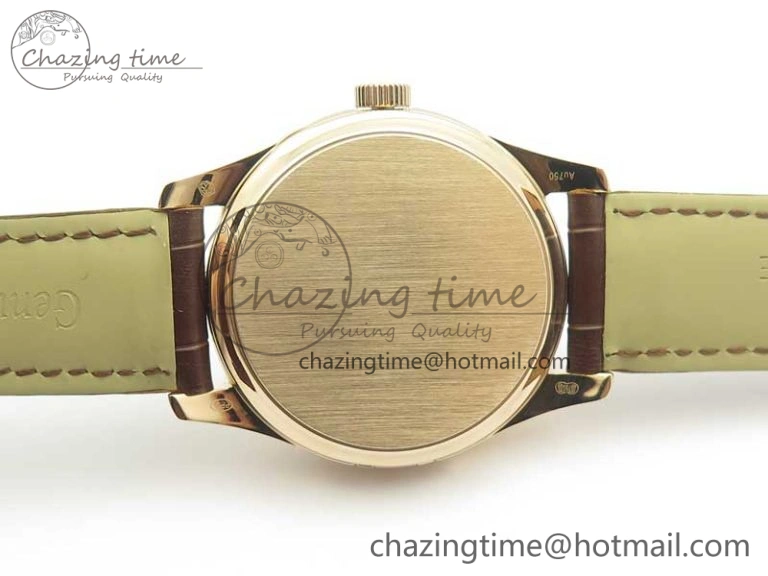 WaterResistant The Erotic Timepiece RG White Dial RG Markers on Brown Leather Strap A23J 8995