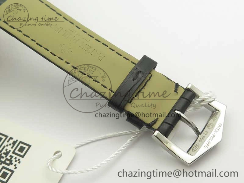 Trendy The Erotic Timepiece White Dial SS Markers on Black Leather Strap A23J 8992