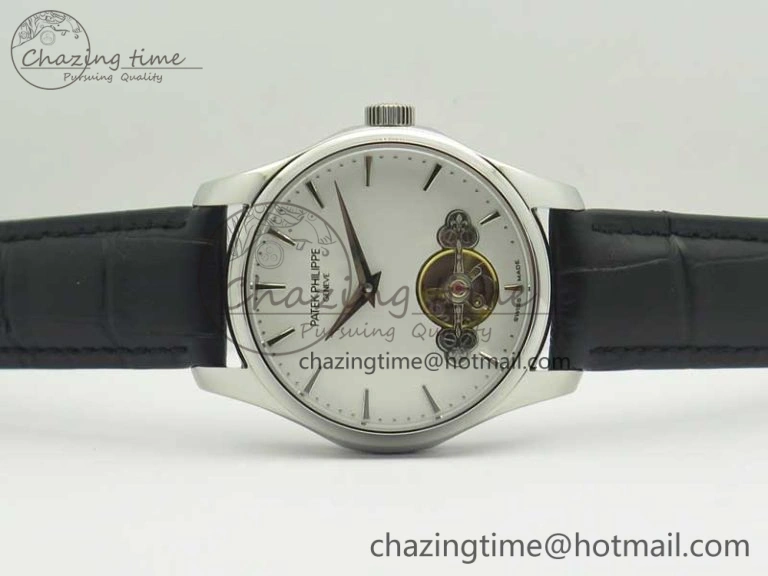 Trendy The Erotic Timepiece White Dial SS Markers on Black Leather Strap A23J 8992